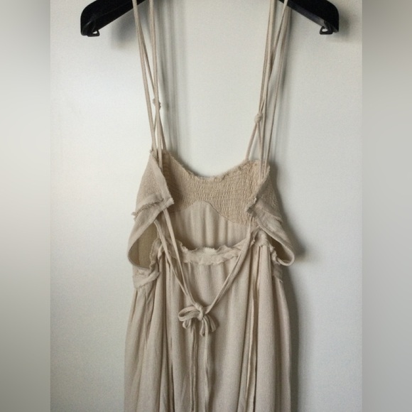 NEW Zara X Renewcell Ecru Corset Sundress Viscose Maxi Long Strappy Dress M - Picture 8 of 16
